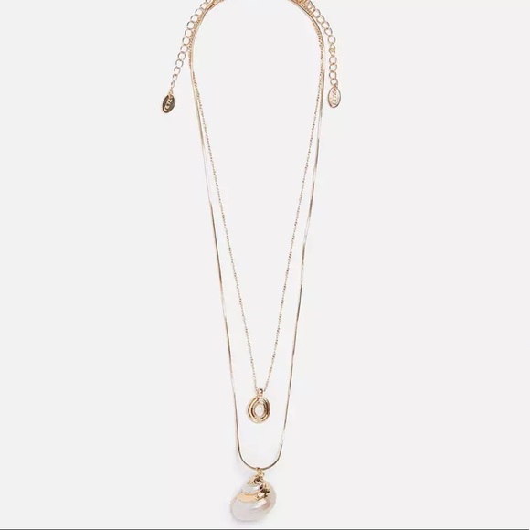 Zara Jewelry Zara Seashell Necklace Duo Poshmark